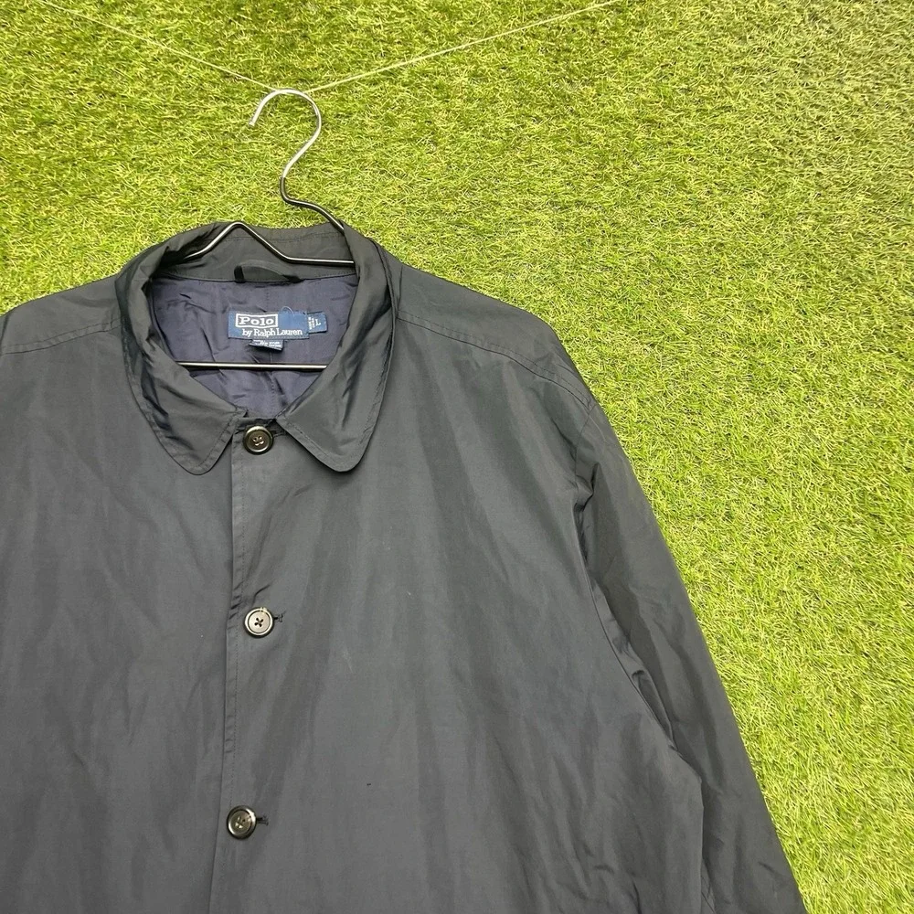 Vintage Polo Ralph Lauren Jacket Mens Large Blue Field Barn Workwear Nylon Y2K